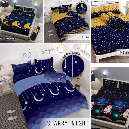 CR - Sprei starmoon / sprei starynight / sprei bulan bintang TERLARIS