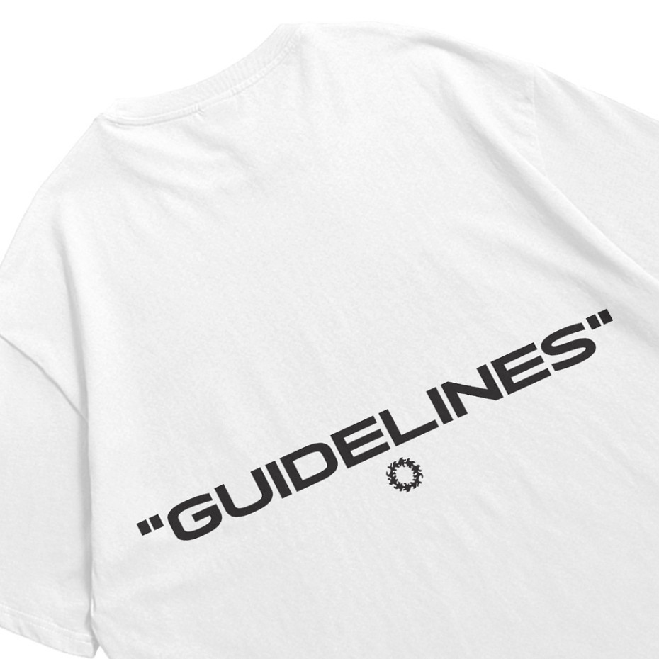 Troy Company Oversize Tshirt White Guidelines - Kaos Oversize Putih Lengan Pendek OVD 2531