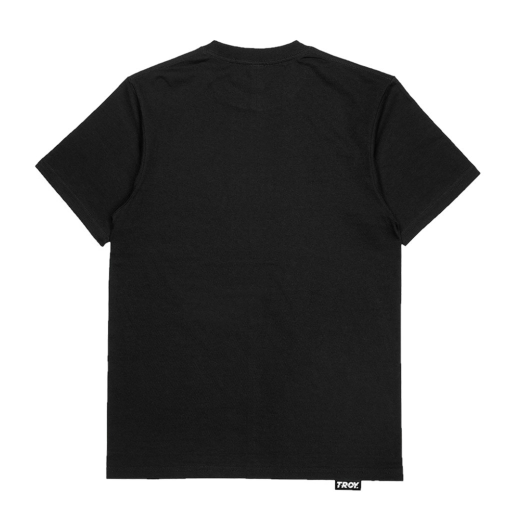 Troy Company Tshirt Kaos Hitam Basic Tee Logo MT 2045