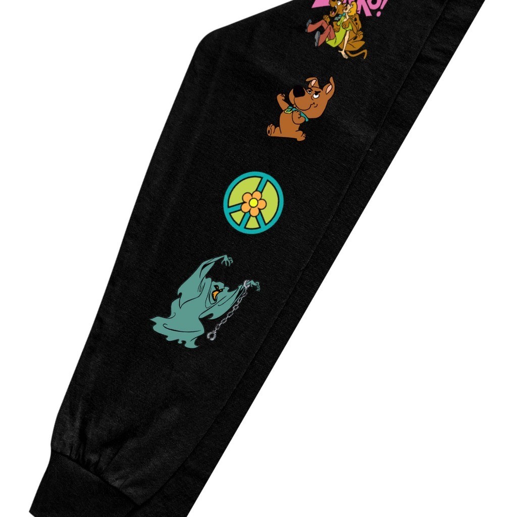 Troy Company Longsleeve Tshirt Black Scooby Doo - Kaos Lengan Panjang Hitam LS 2439
