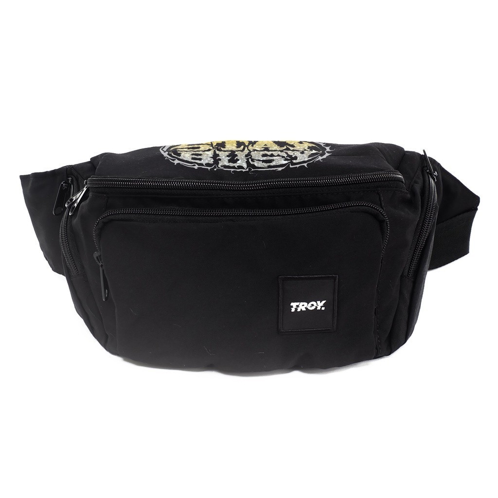 Troy Company Waistbag Black Stay Busy Blaze - Tas Pinggang Selempang Hitam WB 2118