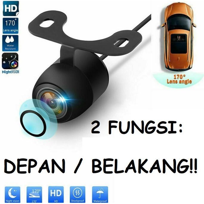 KAMERA MUNDUR MOBIL BULAT UNIVERSAL - CCD DAN INFRARED