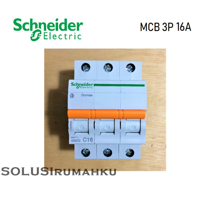 Mcb 3 Phase Schneider 16A / Sikring 3 Pas 16 Ampere / Mcb 3P 16 A