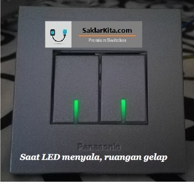 Saklar Iluminasi 2 Gang Panasonic Style Silver
