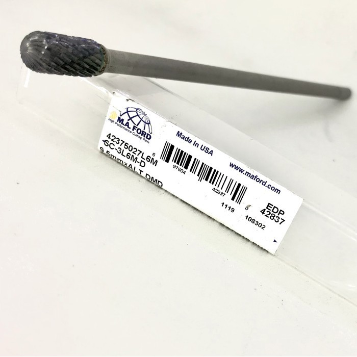 Tuner Cuner Rotary Burr Long Carbide Kepala 9.5Mm Gagang 6Mm Merk Ford