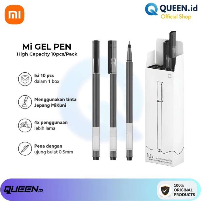 

NEW!! XIAOMI MI PEN GEL 0.5MM 10PCS / PACK PULPEN MIJIA GEL INK ISI 10PCS