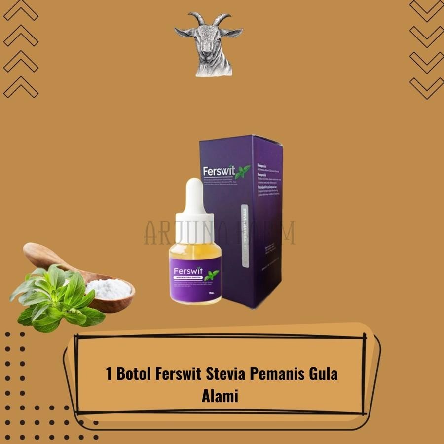 

Pemanis Alami Gula Stevia Ferswit 15ml BPOM Farm