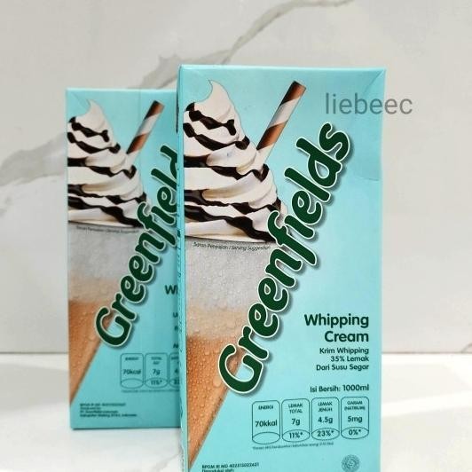 

Same Day Only - Greenfields Whipping Cream / Whip Cream 1Liter