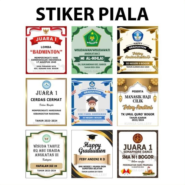 

Ready Stiker Piala Akrilik Costum Sticker Murah