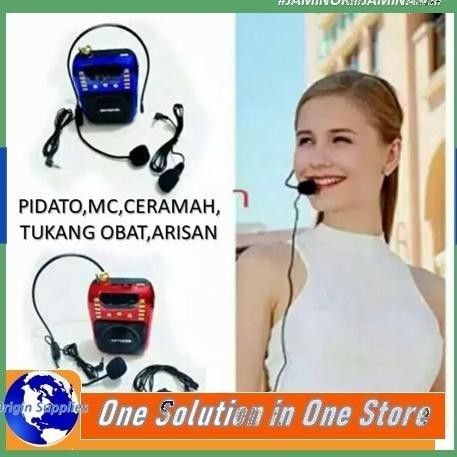 Portable Mic Microphone Karaoke Instruktur Senam Sales Toa Mini Suara Imanstoress