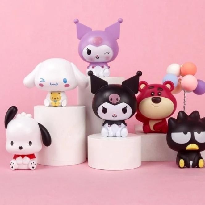 

topper cake kue pajangan mini kuromi melody kitty cinnamon