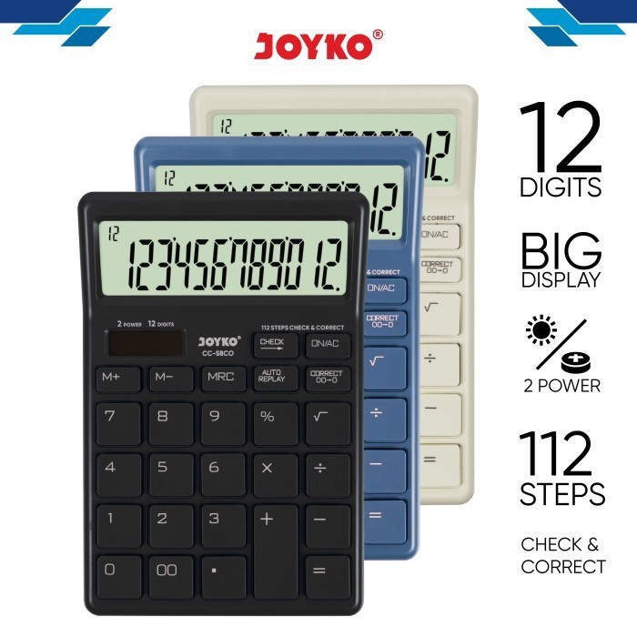 

CALCULATOR KALKULATOR JOYKO CC-58CO 12 DIGITS