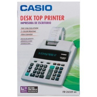 

CASIO FR2650T PRINTING KALKULATOR CALCULATOR STRUK KERTAS FR 2650 T