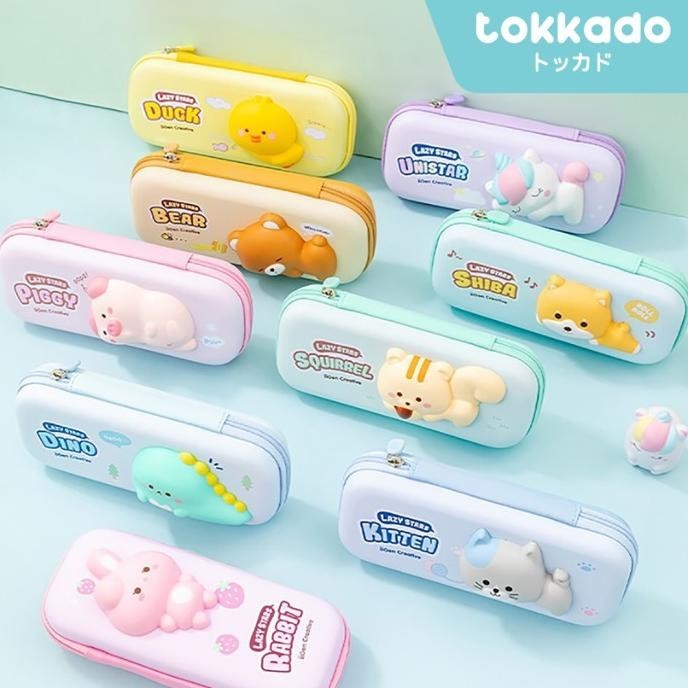 

TOKKADO Fuwa Squishy Pencil Case Kotak Pensil Besar Anak Sekolah Lucu
