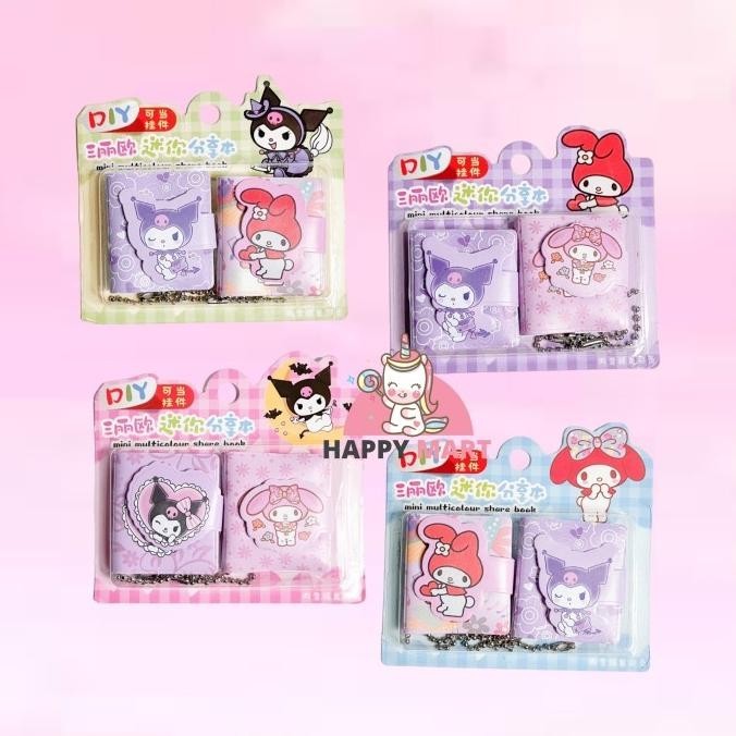 

Notes chain mini isi 2 kuromi love melody