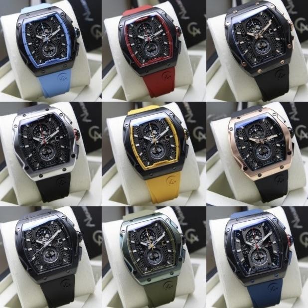 Jam Tangan Pria Alexandre Christie Ac 6608 / Ac6608 Rubber Original
