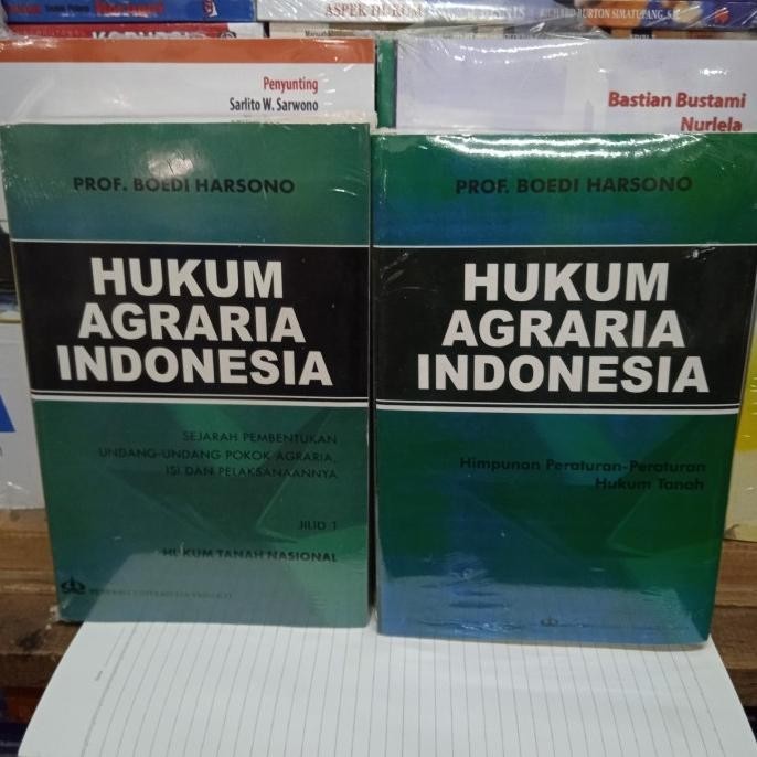 Buku Hukum Agraria Sejarah Dan Himpunan 2 Buku By Prof Budi Harsono Sh