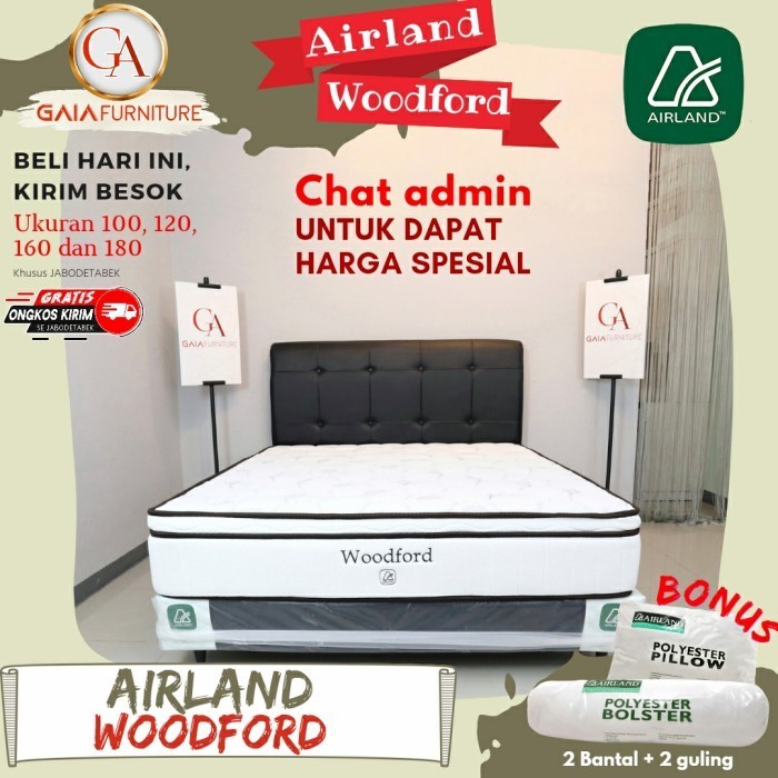 Full Set Matras Kasur Airland Woodford Springbed Original