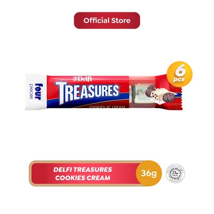 

Ready Delfi Treasures Cookies Cream 36 g - 6 pcs