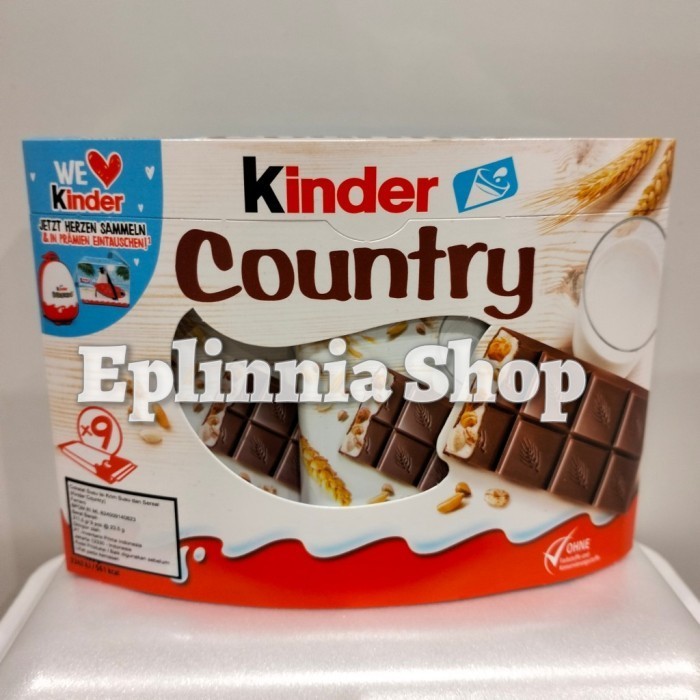 

Ready Kinder Country Chocolate 200 gr - Cokelat Susu