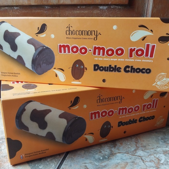 

Ready Moo Moo Roll BY CHOCOMORY rasa Double Choco