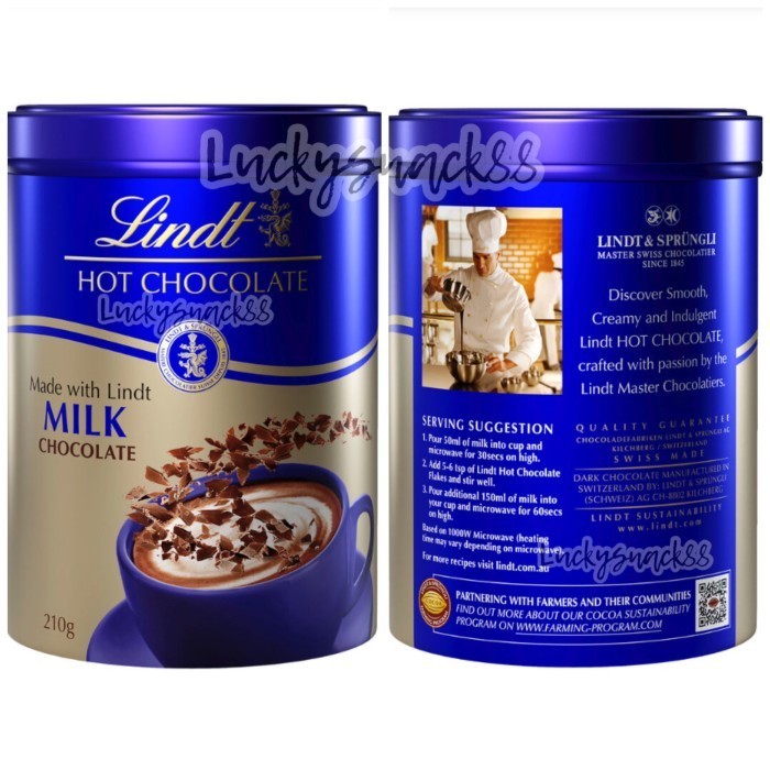 

Ready Lindt Hot Chocolate Flake 210gr