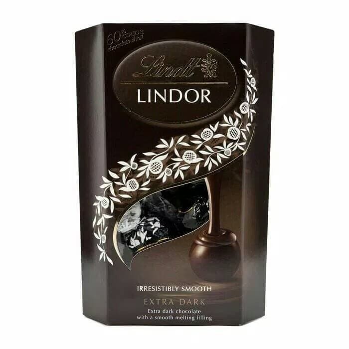 

Ready PROMO !! Lindt Lindor Extra Dark Chocolate Truffles - Coklat Import