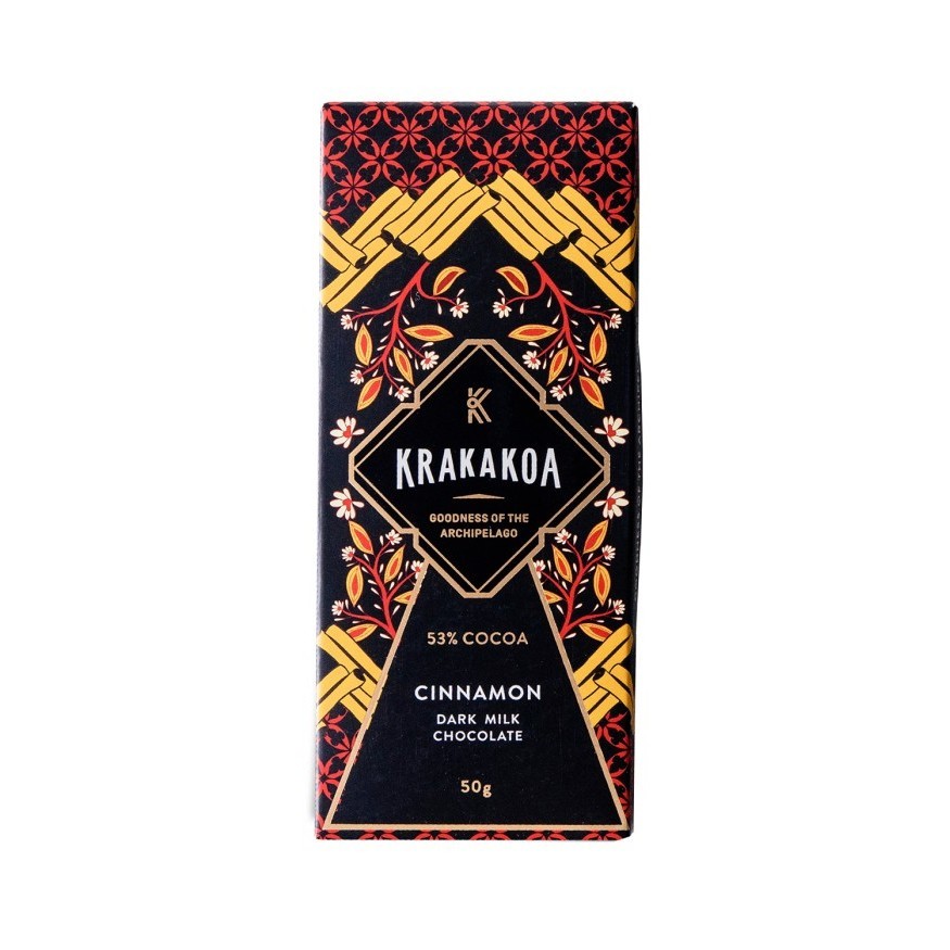 

Ready Krakakoa - Flavoured Dark Milk Chocolate, Cinnamon / Coklat Susu