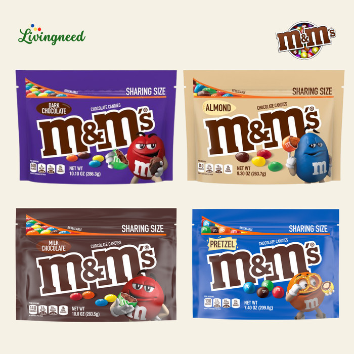 

Ready M&M's Mnm Milk Chocolate Candy Sharing Size ORIGINAL USA