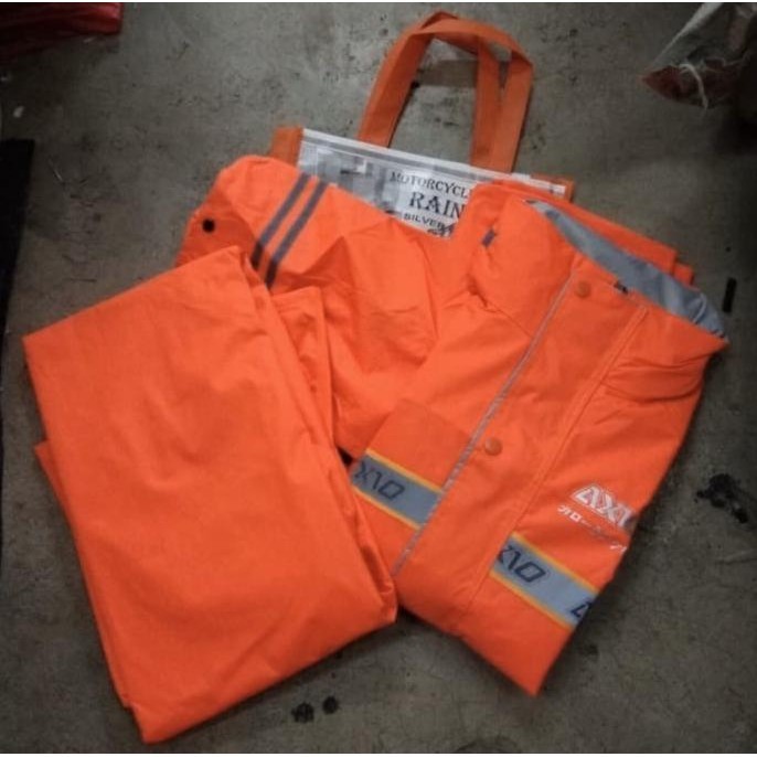 Jas Hujan Axio Orange Original