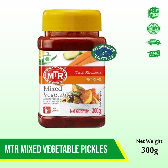 

MTR MIXED VEGETABLE PICKLES 300 GM