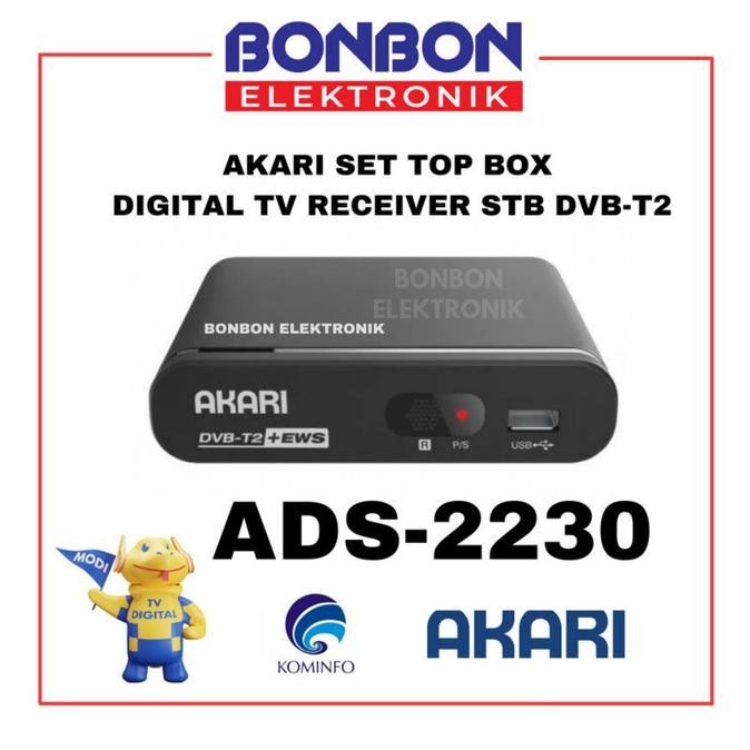 Akari Set Top Box ADS-2230 Digital TV Receiver STB DVB-T2