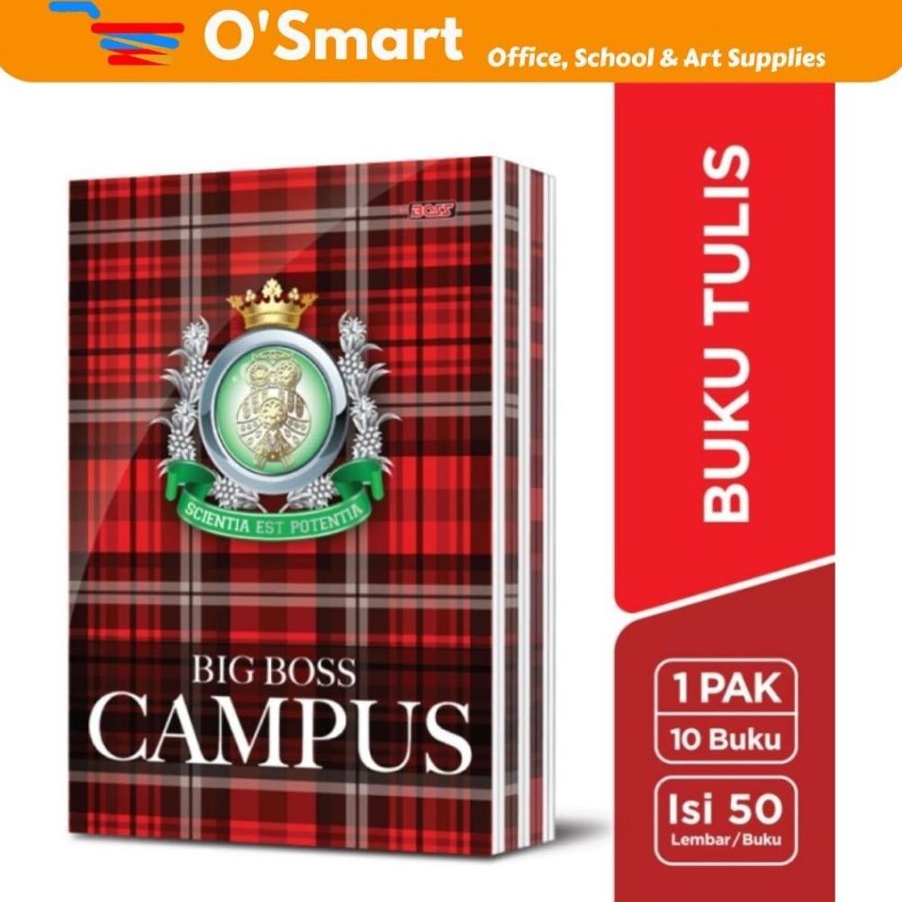 

Diskon Big Boss Buku Tulis 50 Lembar (1 Pak Isi 10) Gratis Ongkir
