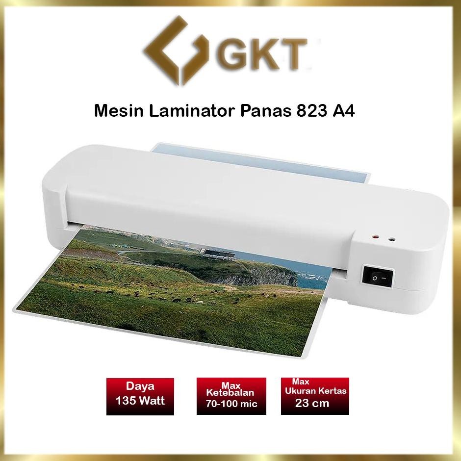 

Flashsale Mesin Laminating A4 / F4 ( 230 Mm ) 822 Fitur Combo Laminating + Paper Trimmer + Emergency Button Viral