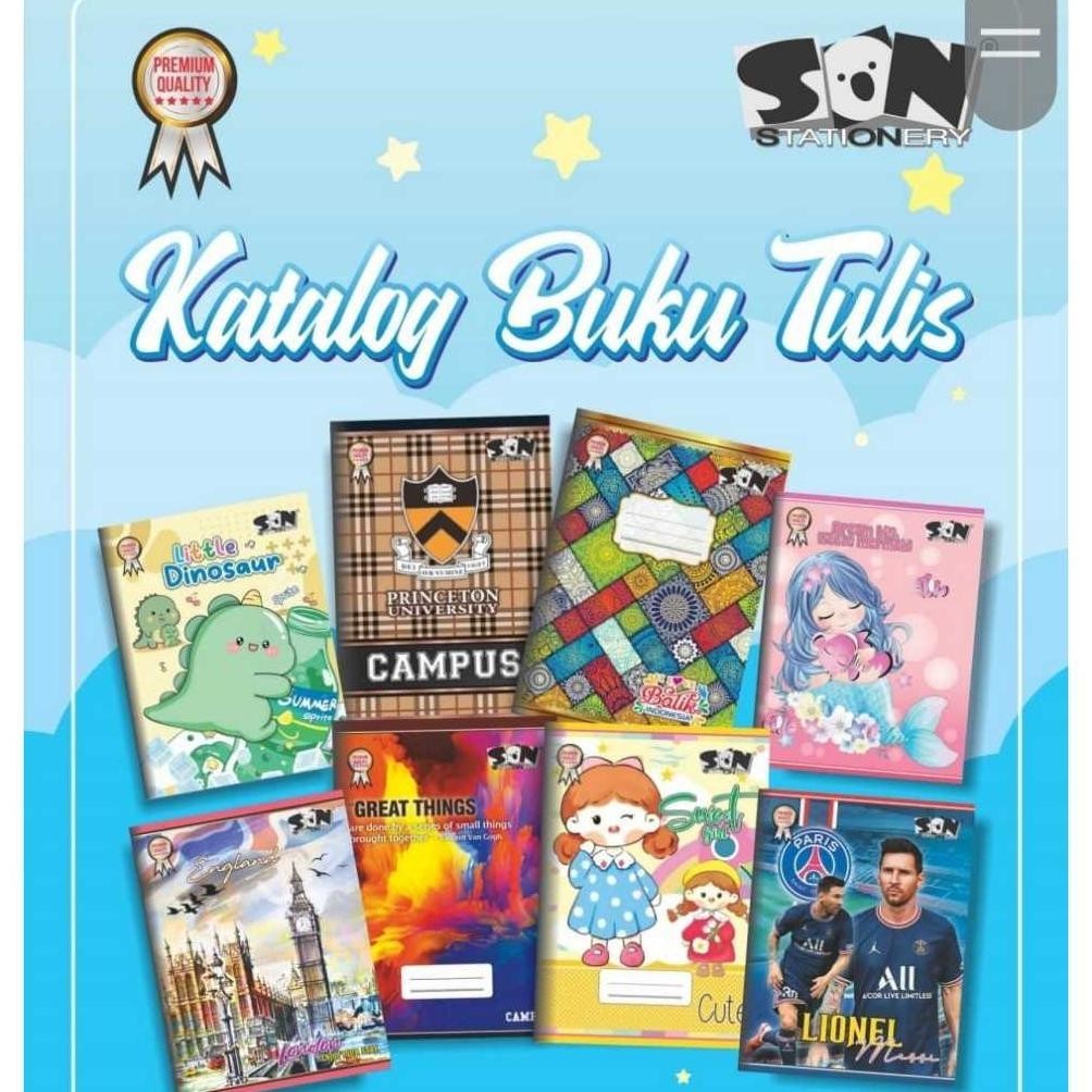 

Berkualitas [1Pak/10Bk] Son Buku Tulis 38 58 Buku Kwarto Sale