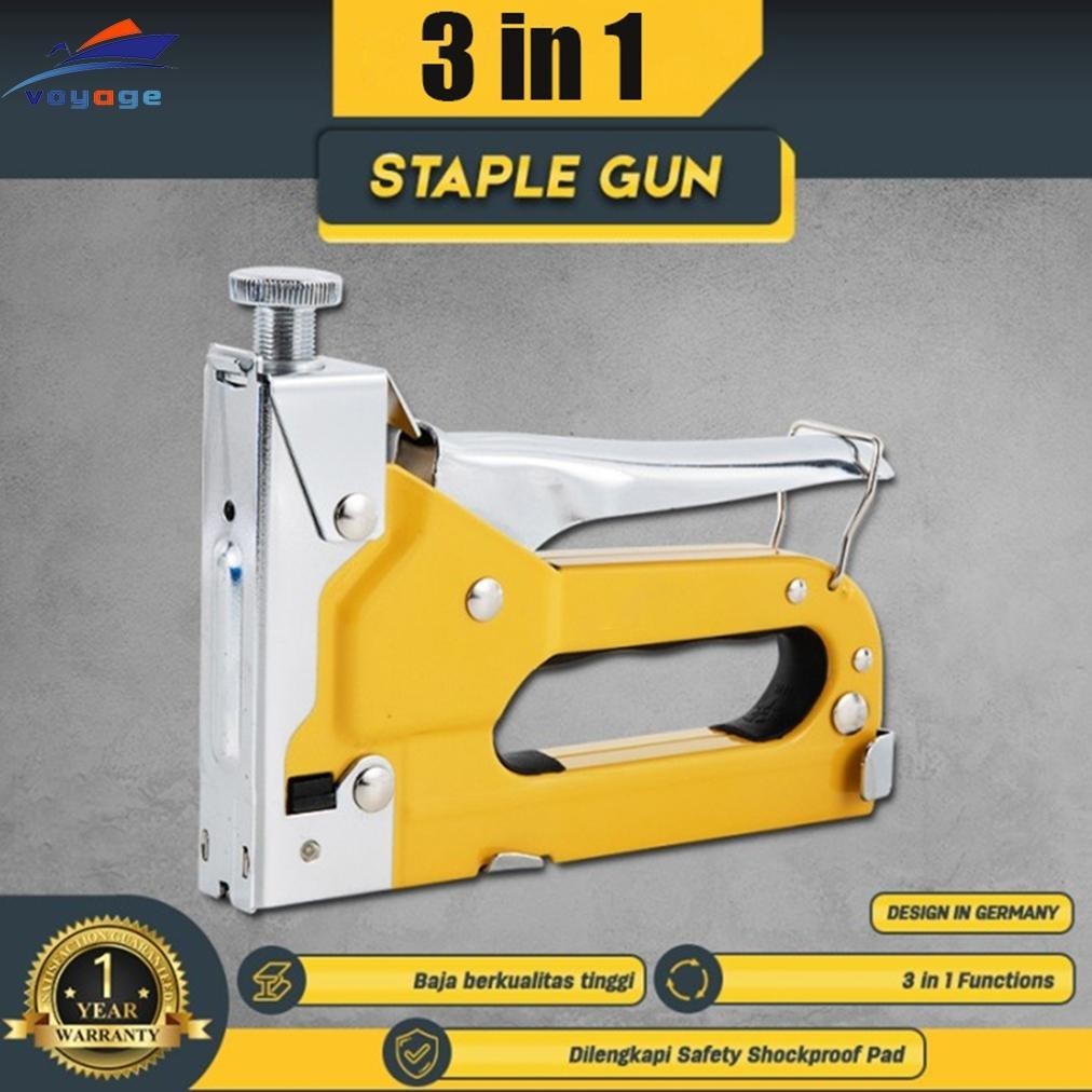 

Premium Staple Gun/Staples Tembak 3 In 1 Chromium Molybdenum Bisa 3 Jenis Staples Edl1313 /Senjata Kelas Industri/Alat Perkakas BisaCod