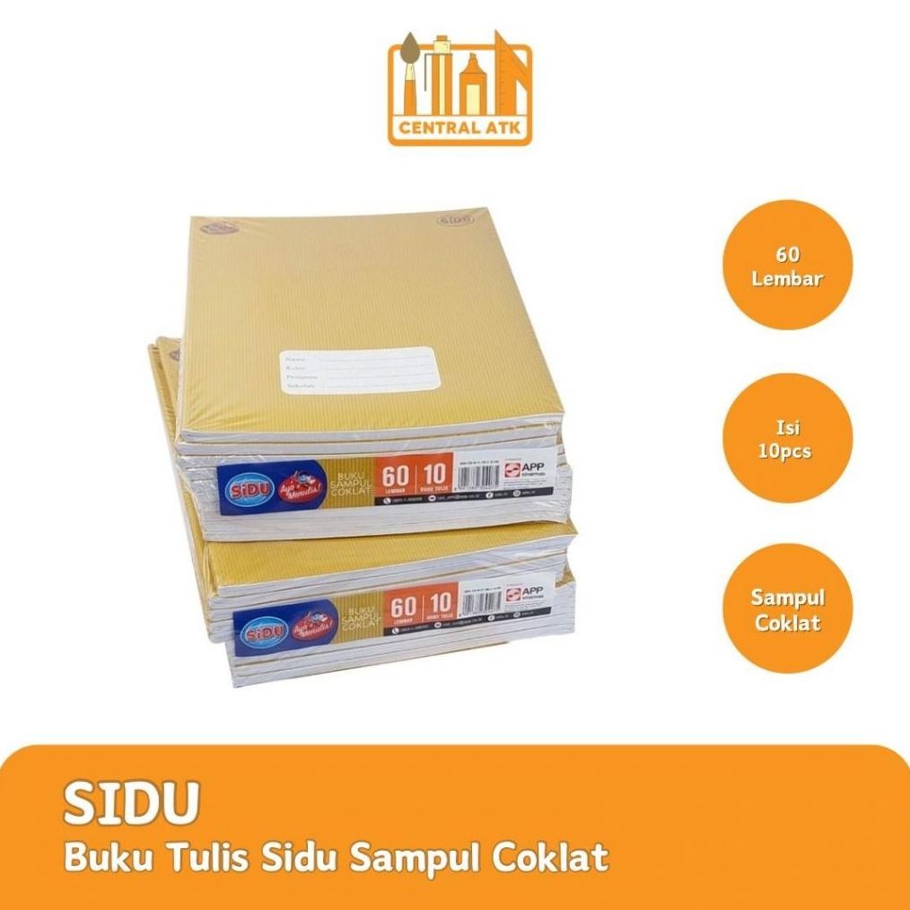 

Flashsale Buku Tulis Sidu 60 Lembar Sampul Coklat 10 Pcs / Pack Gratis Ongkir