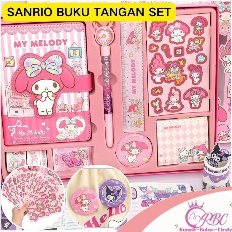 

Murah Penjual Lokal9-In-1Kotak Hadiah Alat Tulis Sanrio / Set Alat Tulis Sanrio / Kotak Hadiah Alat Tulis Kuromi Melody Set Buku Jurnal Stiker Kartun Sale
