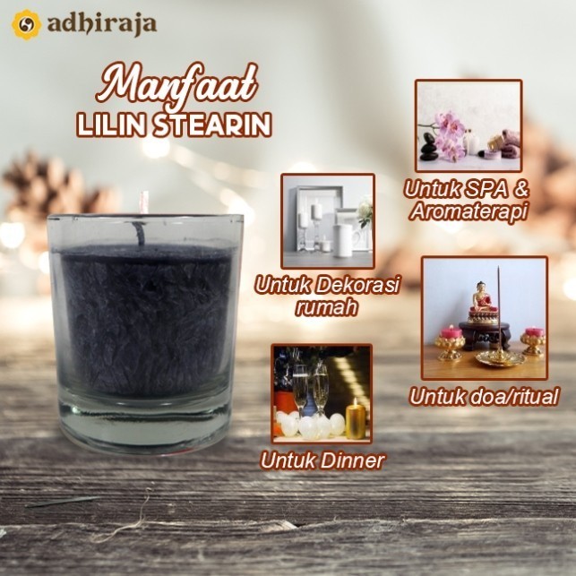 SALE LILIN HITAM GELAS DEKORASI HIASAN STERAIN MARBLE KRISTAL SUKHAVATI