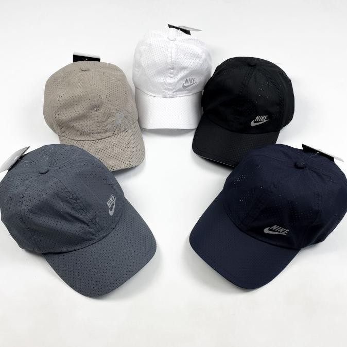 Topi Parasut Nk Dryfit Mesh Baseball Cap Pria Wanita Topi Olahraga Sport Adjustable #Ca116