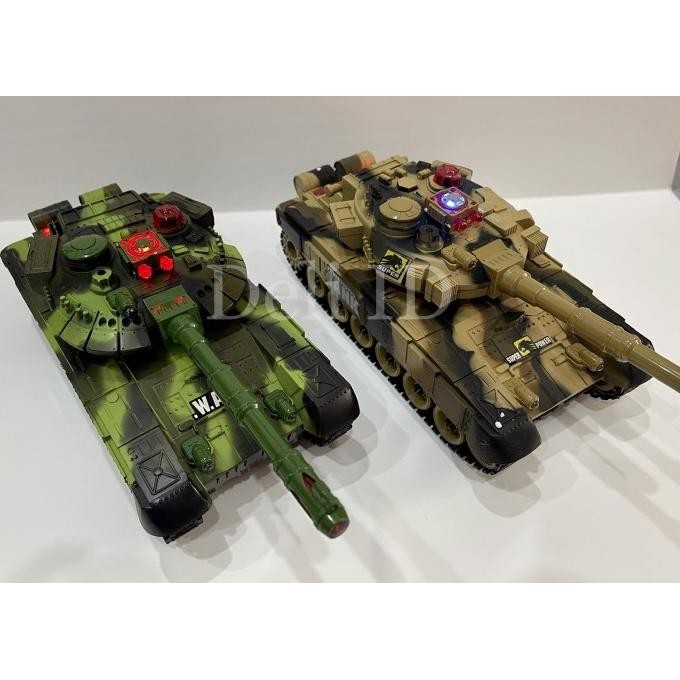 Mainan Remote Kontrol Remot Radio Control War Tank Perang Baja Rc Toy