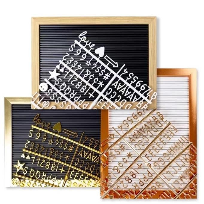 

qab Scoop Papan Huruf / Letter Board Gold 32x23cm 62100501