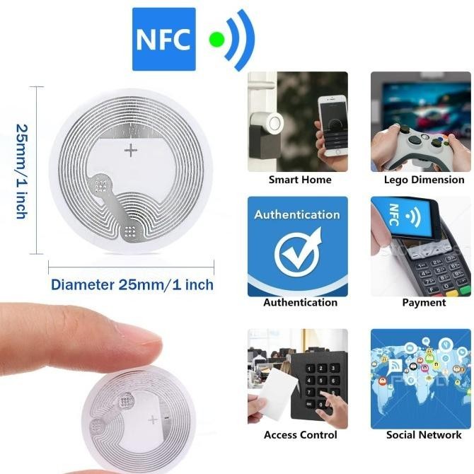 

1000 Lembar NFC Card Sticker NTAG213 M1 Untuk Anti Pemalsuan Pakaian