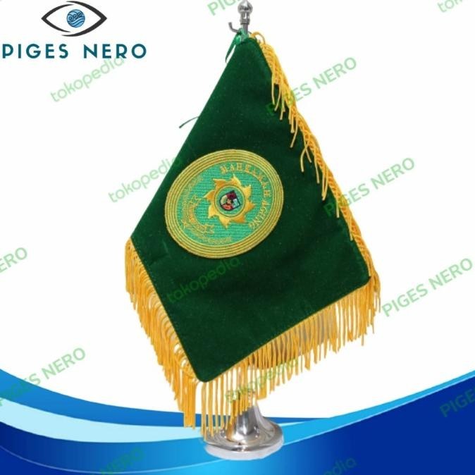 Bendera Meja Mahkamah Agung Bordir + Tiang Stainless