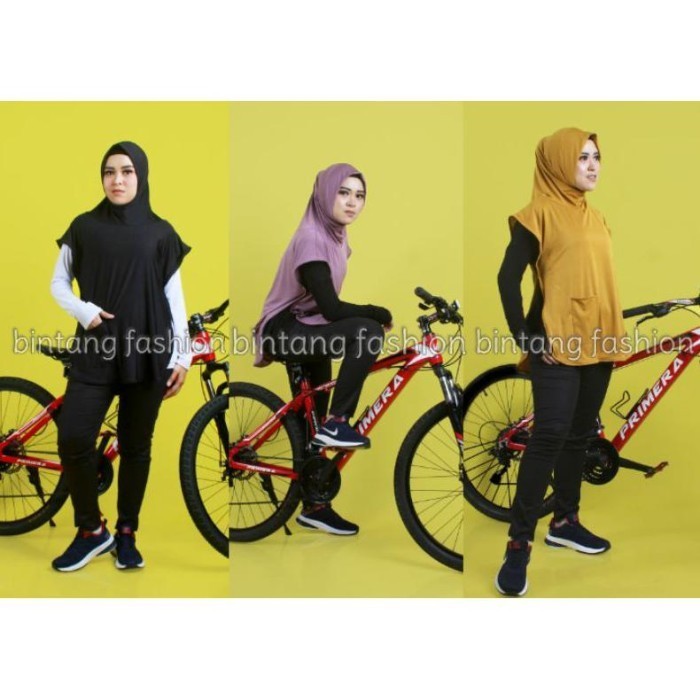 HIJAB ROMPI SPORT JILBAB KERUDUNG OLAHRAGA JOGING SENAM BERSEPEDAH