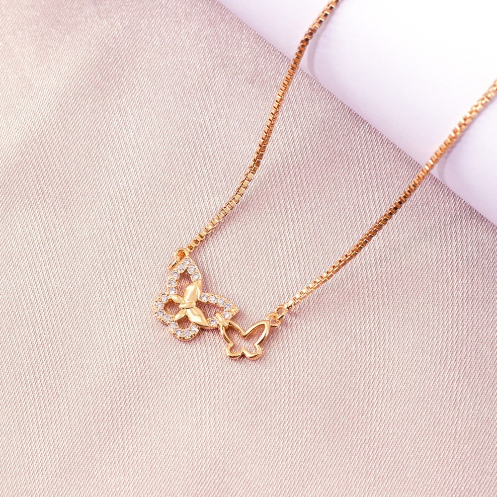 MEILYN  Kalung Italy Emas Diamond  Butterfly Ring 0211230169