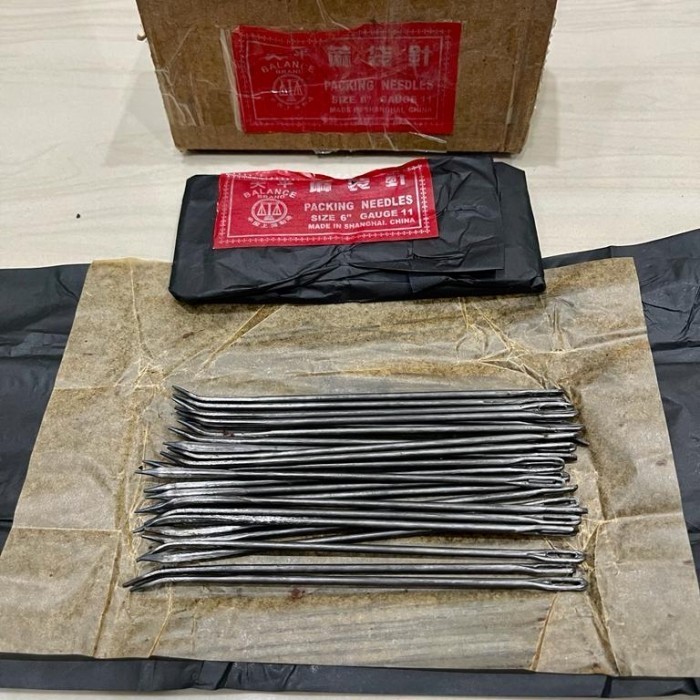 

Jarum Goni Jahit Karung 6" Jute Needle Jarum Besi 15 Cm