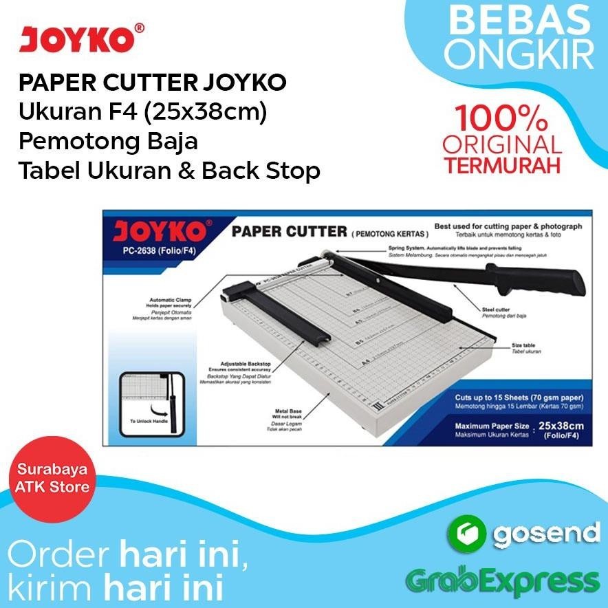 

READY >> PAPER CUTTER JOYKO PC-2638 F4 ALAT PEMOTONG KERTAS TRIMMER