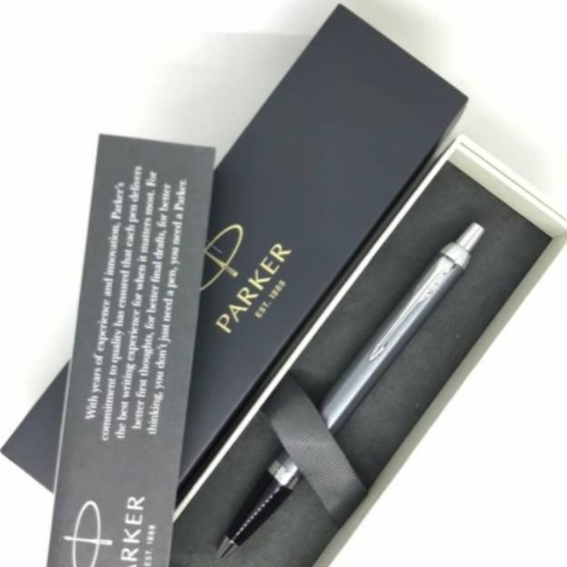 

BACK TO SCHOOL PULPEN PARKER IM NEW BLUE GREY CT BP ORINAL INCLUDE FREE GRAFIR NAMA 1 SISI