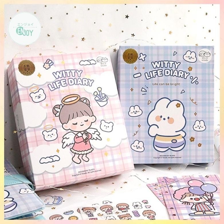 

BACK TO SCHOOL TELADO BUKU DIARY BINDER SET AESTHETIC 1 BOX WITTY LIFE DIARY SET - TLD30